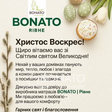 Щиро вітаємо вас зі Світлим святом Великодня!